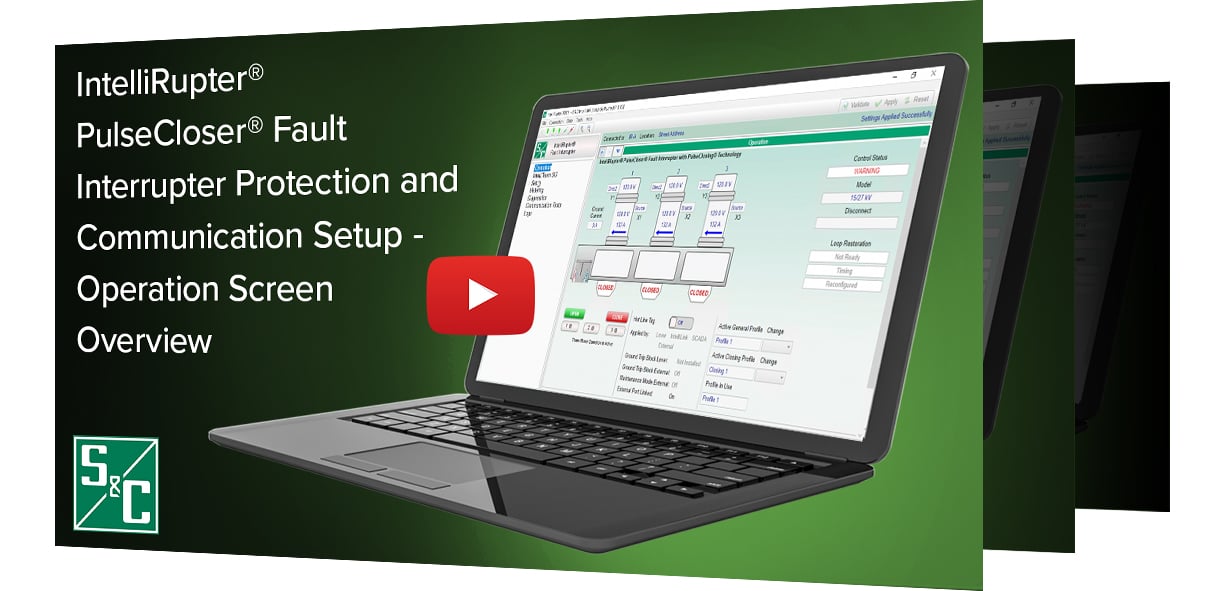 IntelliRupter® PulseCloser® Fault Interrupter Software Configuration Video Series Thumbnail